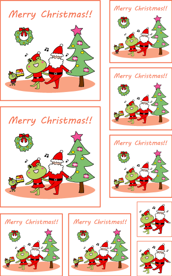 クリスマスグッズを簡単作成!!シールもカードも印刷するだけ色々使える!!3